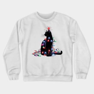 Christmas Black cat Crewneck Sweatshirt